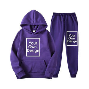 Conjunto de Pantalones Deportivos con Capucha de Color Sólido para Uso Diario Informal Unisex 2025, Chándal de Invierno Ligero y Transpirable con Estampado Personalizado 100% - Product Image 2
