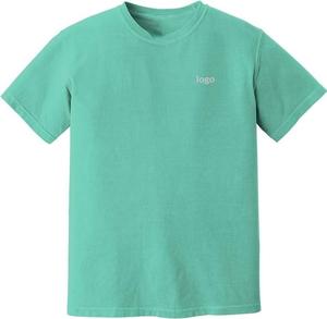 T-shirt manches courtes tailles personnalisées T-shirt unisexe de haute qualité avec broderie et logo personnalisé T-shirt vierge T-shirt à col rond lourd disponible - Product Image 3