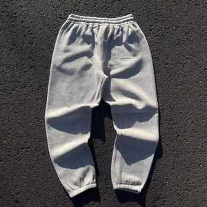 Pantalones Deportivos Personalizados de Lona con Rayas, Logotipo Bordado, 100% Algodón, Estilo Baggy, para Hombre - Product Image 3