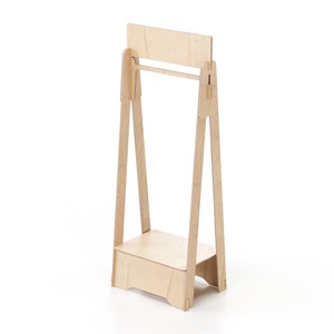 Italian eco friendly prodotti 2024 in legno sottile guardaroba appeso organizer storage custom stand per negozio - Product Image 2