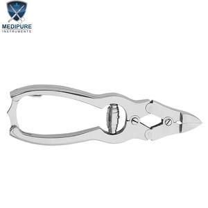 Coupe-ongles professionnels en acier inoxydable, poignée imprimée, lames concaves, ressort de barillet, verrouillage arrière, outils de manucure et de pédicure, outils de beauté - Product Image 3