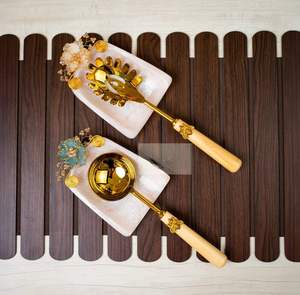 Juego de cucharas de acero inoxidable de lujo, vajilla de diseño moderno para el hogar, hoteles y restaurantes, disponible con calidad y precio de exportación. - Product Image 6