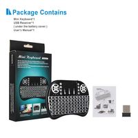 Bonne Performance Mini Télécommande Rétro-Éclairé Avec Touchpad Android Set Top Tv Box Mini Pc 2.4g Sans Fil Fly souris Clavier
