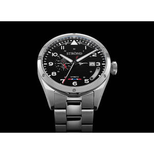 STROND Concorde 24H Montre à remontage manuel bleu marine avec fonction luminescente, mouvement Seiko, cadran 41 mm, verre saphir, étanche 10 bars - Product Image 2