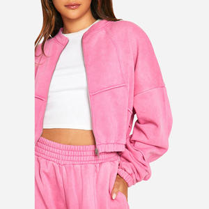 Fabricantes personalizados Ropa de mujer Sudadera de dos piezas y pantalones de chándal Conjunto Chándal Fleece Jogger Conjuntos al por mayor - Product Image 5