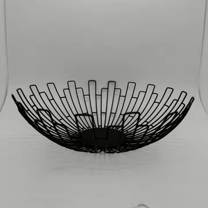 FTS Cestas de frutas Plato Snack Candy Boda creativa Escritorio personalizado Rectángulo Decoración Cesta de frutas doradas - Product Image 2