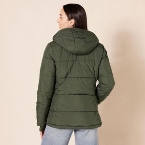 Léger chaud femmes doudoune à la mode hiver imperméable à capuche élégant manteau vêtements d'extérieur à la mode tenue décontracté pour dames - Product Image 4