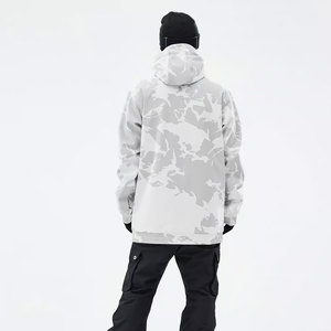 Vêtements d'hiver Matériau chaud de haute qualité pour hommes Snowboard Hoodie Zip Up Pocket Space Style Men Snowboard Hoodie - Product Image 5