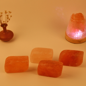 Jabón de sal del Himalaya 100% natural tallado a mano o juegos de piedras de masaje para bañarse sal de baño del Himalaya de diferentes formas - Product Image 1