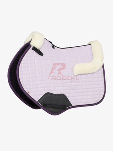 แผ่นรองอานม้าภาษาอังกฤษแบบพรีเมี่ยมแผ่นบุขนแกะนุ่มทนทานเย็บชั้นนอกน้ำหนักเบาระบายอากาศได้ดี - Product Image 4