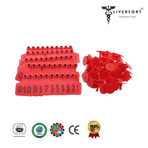 Marcador veterinario Etiquetas de oreja de ganado Etiqueta de oreja de ganado de plástico medio para vaca Becerro Etiqueta de pendiente de identificación de animal en blanco Boleto - Product Image 2