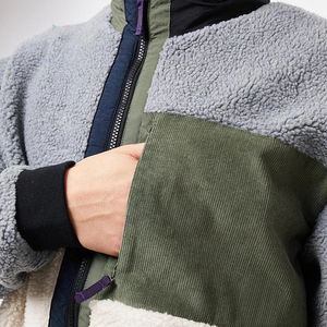 Veste en polaire sherpa enduite de laine, surdimensionnée, à capuche, de qualité supérieure, pour homme, chaude, respirante, coupe-vent, fermeture éclair intégrale, pour l'extérieur - Product Image 6