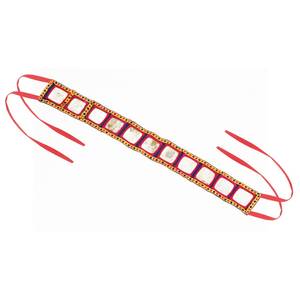 Belle ceinture Banjara tribale antique artisanale tissu traditionnel pièce de danse du ventre Kamarbandh Kutch brodé utilisation tactique - Product Image 1