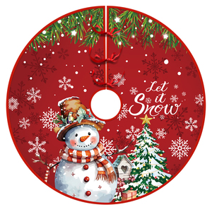 ผ้าคลุมฐานต้นคริสต์มาส ดีไซน์เลื่อมวิบวับ ผลิตจากโรงงาน ขนาดและวัสดุปรับแต่งได้ เป็นมิตรกับสิ่งแวดล้อม เหมาะสำหรับเทศกาลในร่ม - Product Image 1