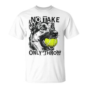 Camiseta para Mamá de Pastor Alemán, Diseño Promocional con la Frase: No Lleves a Casa, Solo Lanza la Pelota de Tenis - Product Image 1