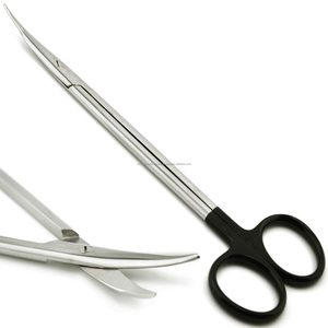 กรรไกรผ่าตัด Jamison ขนาด 7 นิ้ว ทำจากเหล็กกล้าไร้สนิม ชุดเครื่องมือผ่าตัดแบบใช้มือ ได้รับการรับรองมาตรฐาน CE ISO สำหรับใช้ในโรงพยาบาลหู คอ จมูก แบบโค้ง - Product Image 1