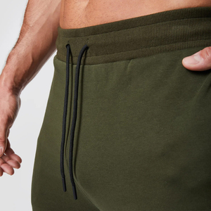 Polaire tissu pas cher prix nouveauté 2025 vêtements de Fitness hommes avant fermeture éclair poches Joggers personnalisé Logo impression pantalons de survêtement - Product Image 5