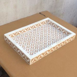 BANDEJA DE HUESO ÚNICA MEJOR ALTA CALIDAD para ocasiones navideñas Bandeja con incrustaciones de hueso para uso doméstico y hotelero - Product Image 3