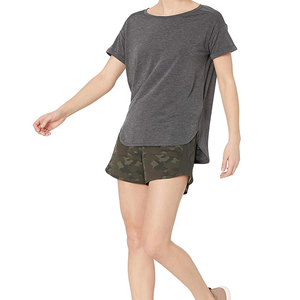 T-shirt à manches courtes col rond en fibre de bambou respirant pour femme, impression numérique personnalisée, modèle vierge, nouvelle collection 2022, tendance - Product Image 2