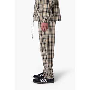 Pantalones con estampado tartán-Crema - Product Image 1