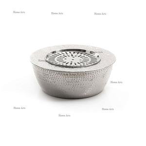 Chauffe-théière martelé en aluminium de la plus haute qualité de forme ronde Dallah pour la vaisselle à la maison - Product Image 4