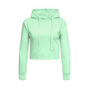 Vente en gros de haute qualité pour femmes crop top sweats à capuche respirant imprimé crop top à capuche pour femmes - Product Image 5