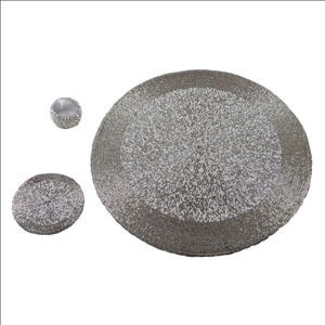 CREATIVE HANDMADE ROYAL GOLDEN ROUND <b>GLASS</b> BEAD PLACE-<b>MAT</b> RUNNER <b>TABLE</b> <b>MAT</b> SIMPLE & ATTRACTIVE LOOK at BEST PRICE - Product Image 2