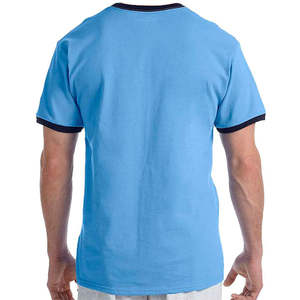 Nouveau gros quantité minimale de commande bas personnalisé col rond respirant chemises pour hommes 100% coton coupe ample T-shirt pour hommes - Product Image 5