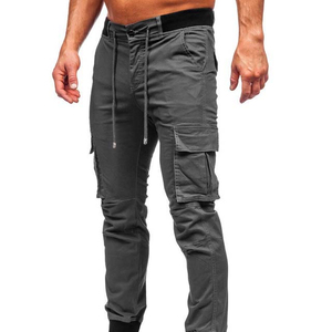 Pantalon cargo de grande taille en coton taille haute décontracté Streetwear avec poche Pantalon cargo en coton respirant pour hommes Pantalon taille USA - Product Image 4