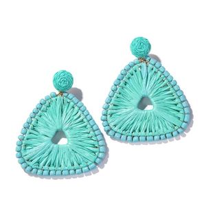 Pendientes bordados con cuentas de semillas bohemias Pendientes bordados con cuentas Pendientes bordados hechos a mano Personalizar completamente - Product Image 1