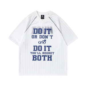 T-shirt de sport pour homme d'été, coupe ample, col en V surdimensionné, hip-hop, manches courtes, raglan, 100% coton, anti-froissement, respirant - Product Image 4