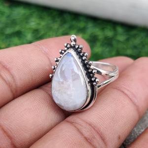 925 Sterling Silver Wedding Gift Trending Classic Promise <b>Ring</b> 925 Sterling Silver Handmade Gemstone Moonstone <b>Spinner</b> <b>Ring</b> - Product Image 4