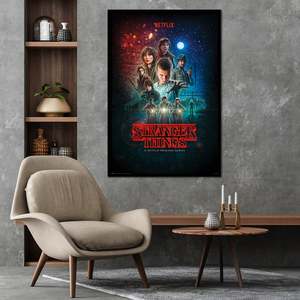 Modern Style Stranger Things <b>Poster</b> Winona Ryder Wall Art Black Frame Paper Material - Product Image 1