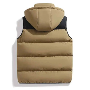Gilet de sport d'hiver unisexe grande taille respirant, col montant, réversible, vêtement d'extérieur, logo personnalisé, décontracté, vente en gros pour hommes - Product Image 2