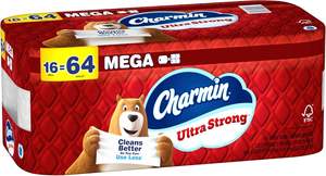 Papel higiénico Charmin Ultra Strong Mega Rolls, 4" x 3-15/16", blanco, 220 hojas por rollo, paquete de 16 Mega Rolls - Product Image 6