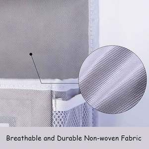 Excellent Quality Non-Woven Foldable Hanging Organizer Wall <b>with</b> Clear Net Pockets New Arrival for Shoes Clothing Garage Use - Product Image 5