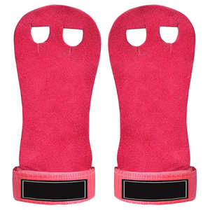 Último Diseño estrecho 3 agujeros cuero de gamuza duradero cómodo brazos levantamiento de pesas gimnasia entrenamiento empuñaduras - Product Image 5