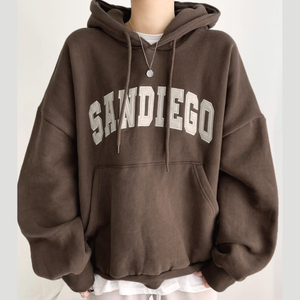 Sudadera con Capucha de Alta Calidad al por Mayor para Hombre y Mujer, Sudadera Personalizada con Letras Bordadas de la Ciudad, Estilo Otoño Invierno - Product Image 2