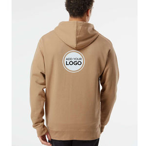 Sweat-shirt à capuche en coton épais pour hommes avec logo personnalisé Sweat-shirt à capuche avec logo personnalisé - Product Image 1