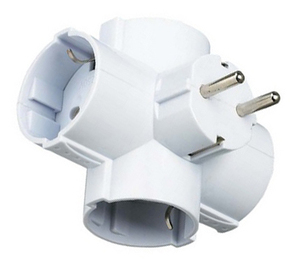 Adattatore TTL a 4 prese, bianco (F-Bright 1101075/B) - Product Image 1