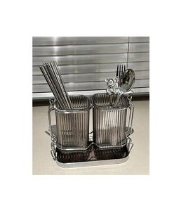 Porte-couverts de couleur blanche en fil métallique de haute qualité porte-couverts de conception standard pour porte-couverts de table à manger - Product Image 3