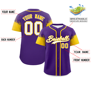 Custom Baseball Uniform Set Wholesale Breathable Mesh Anti-Bacterial Quick Dry Sportswear Jersey <b>Button</b> Blank Team Shirts Plus - Product Image 2