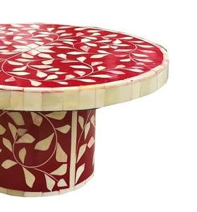 ฐานวางเค้กและจานไม้ฝังกระดูกทรงกลม ดีไซน์ลายฉลุประณีต ล้างในเครื่องล้างจานได้ เหมาะสำหรับงานจัดแสดงสุดหรู - Product Image 3