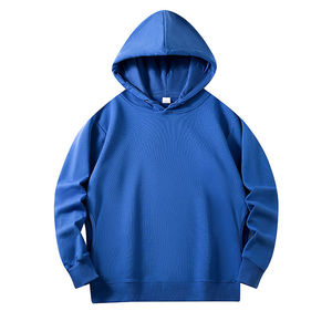 Venta al por mayor Sudadera con capucha nueva moda multicolor suéter con capucha logotipo personalizado suelto hombres pulóver sudaderas con capucha de lana - Product Image 2