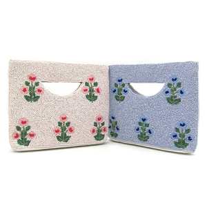 Sac à main en verre multicolore artisanal MS avec poignée, sac à main décontracté, artisanat indien, sac baguette fait à la main - Product Image 5