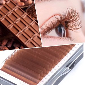 Bandejas de pestañas de color marrón oscuro de alta calidad, base esponjosa de volumen ruso, prefabricadas, kit de extensión de pestañas, OEM personalizado, venta al por mayor - Product Image 5