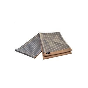Beige Blue <b>Square</b> Patterned Wool Double Sided <b>Scarf</b> for Men Adult One Size - Product Image 1
