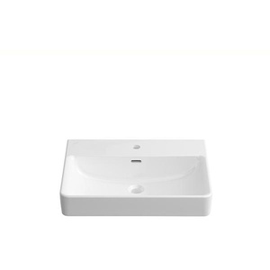 LAUFEN PRO S 600x465mm White Washbasin with Overflow and 1 <b>Tap</b> Hole - Product Image 3