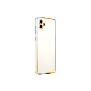 Coque en silicone blanc premium JoieCreatif pour Samsung Galaxy A04, protection la plus récente, design écorce, finition électroplaquée 14 - Product Image 1
