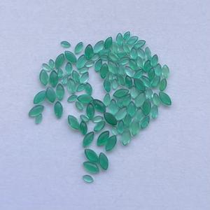 Cabujones sueltos de marquesa de piedra de ónix verde Natural de 2mm, 4mm, 6mm, el mejor precio al por mayor del fabricante en línea - Product Image 1